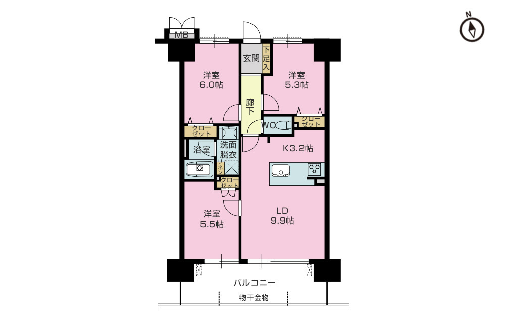 売マンション　オブリージュ御殿場レジデンス 3LDK