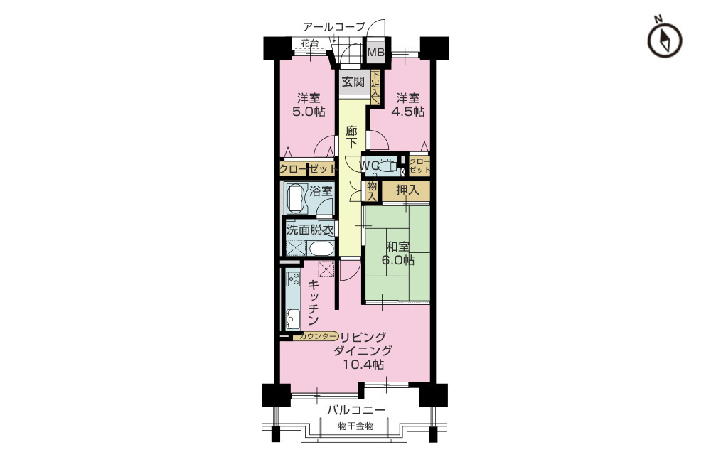 売マンション　アーバンシティ長泉弐番館　3LDK